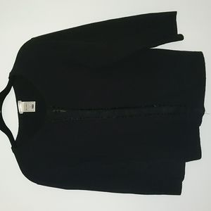 Old Navy dressy black 3/4 sleeve cardigan sweater.